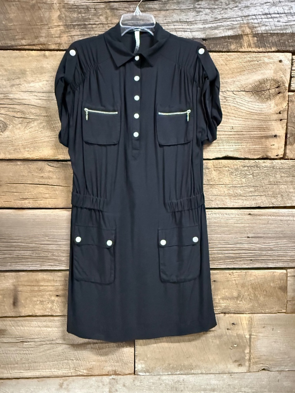 Kensi Utility Dress, Black, Size L